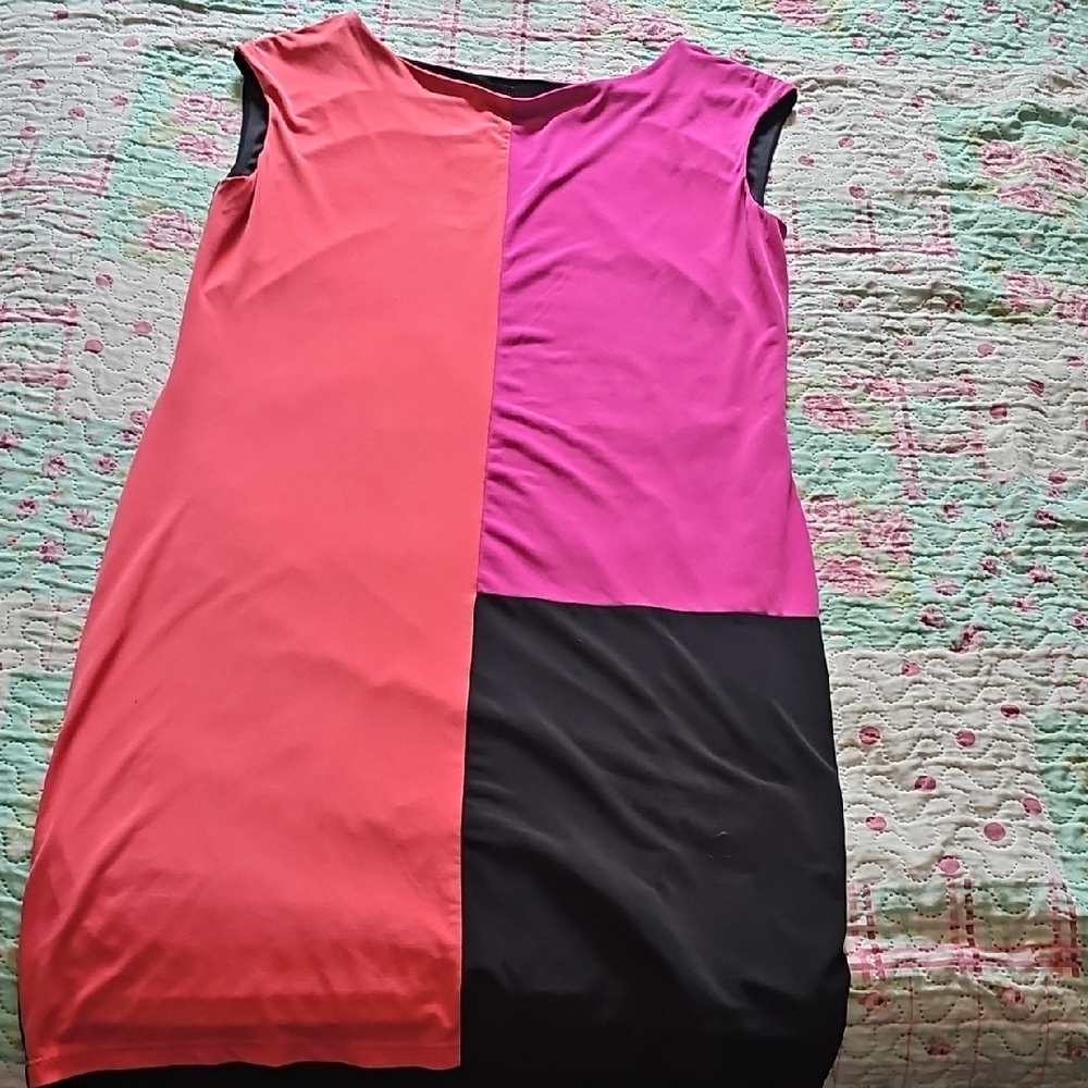 Colorblock Sleeveless Dress